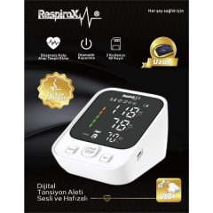 Respirox AXD-809 Türkçe Konuşan LED Ekran Koldan Tansiyon Aleti