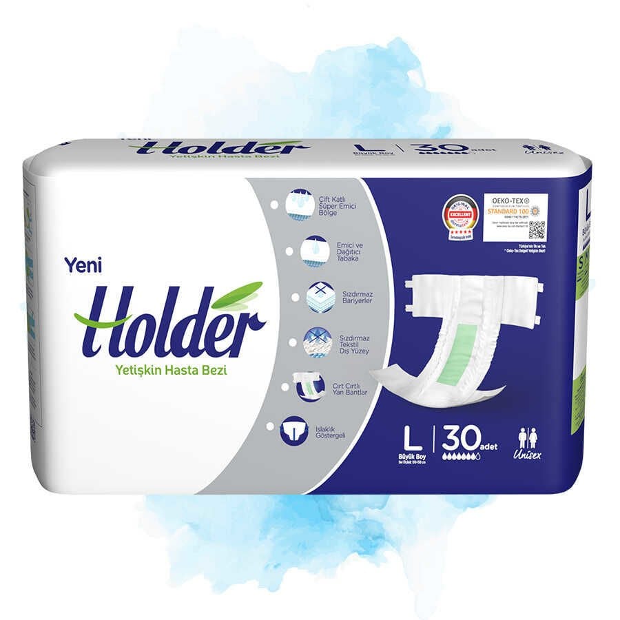 Holder Large Yetişkin Hasta Bezi - 30 Adet