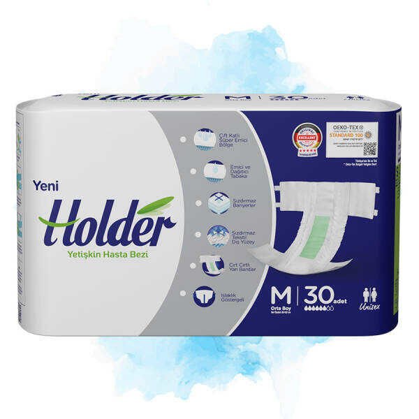 Holder Medium Yetişkin Hasta Bezi - 30 Adet