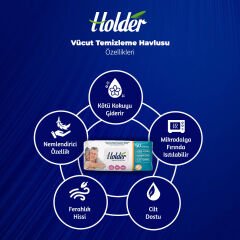 Holder Hijyenik Vücut Temizleme Havlusu 50'li