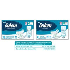 Önlem Yetişkin Hasta Bezi XLarge 30 Adet