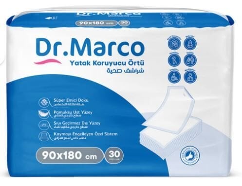 Dr Marco Yatak Koruyucu Örtü 90x180 cm 30 Adet
