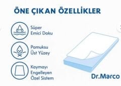 Dr Marco Yatak Koruyucu Örtü 90x180 cm 30 Adet