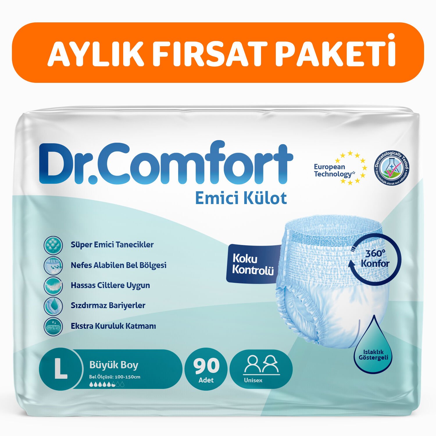 Dr Comfort Emici Külot Large 90 Adet