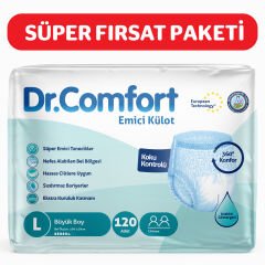 Dr Comfort Emici Külot Large 120 Adet