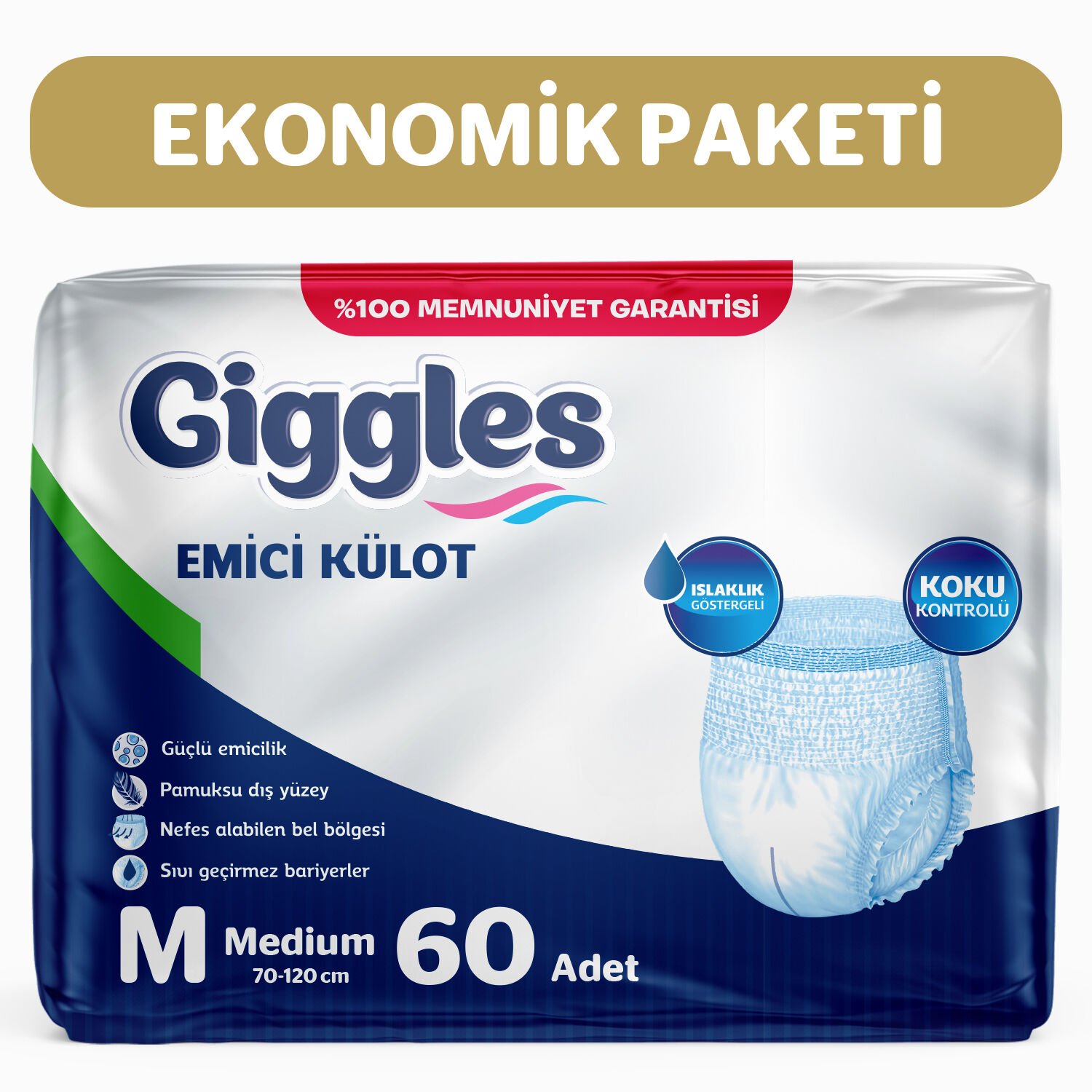 Giggles Emici Külot Medium 60 Adet