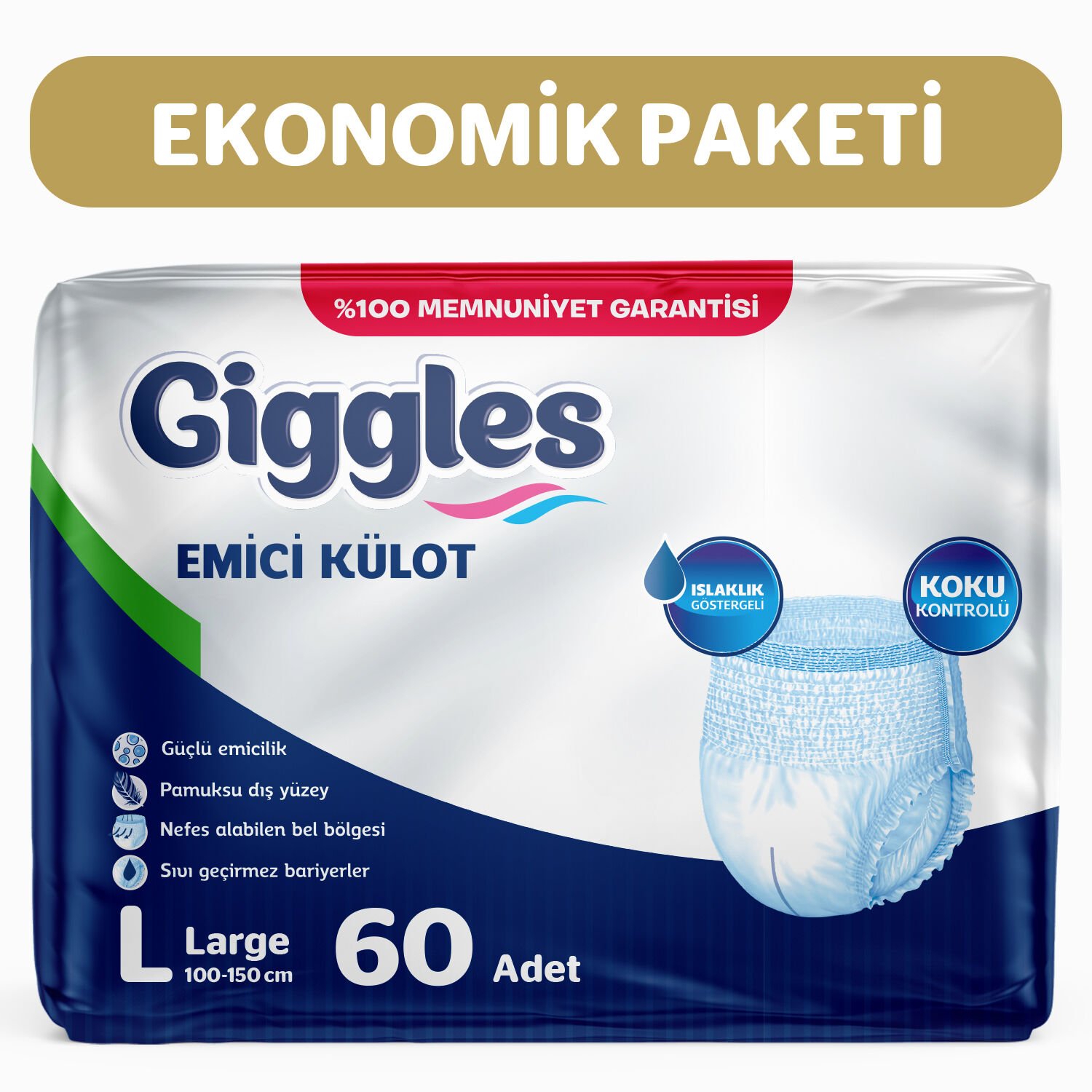 Giggles Emici Külot Large 60 Adet