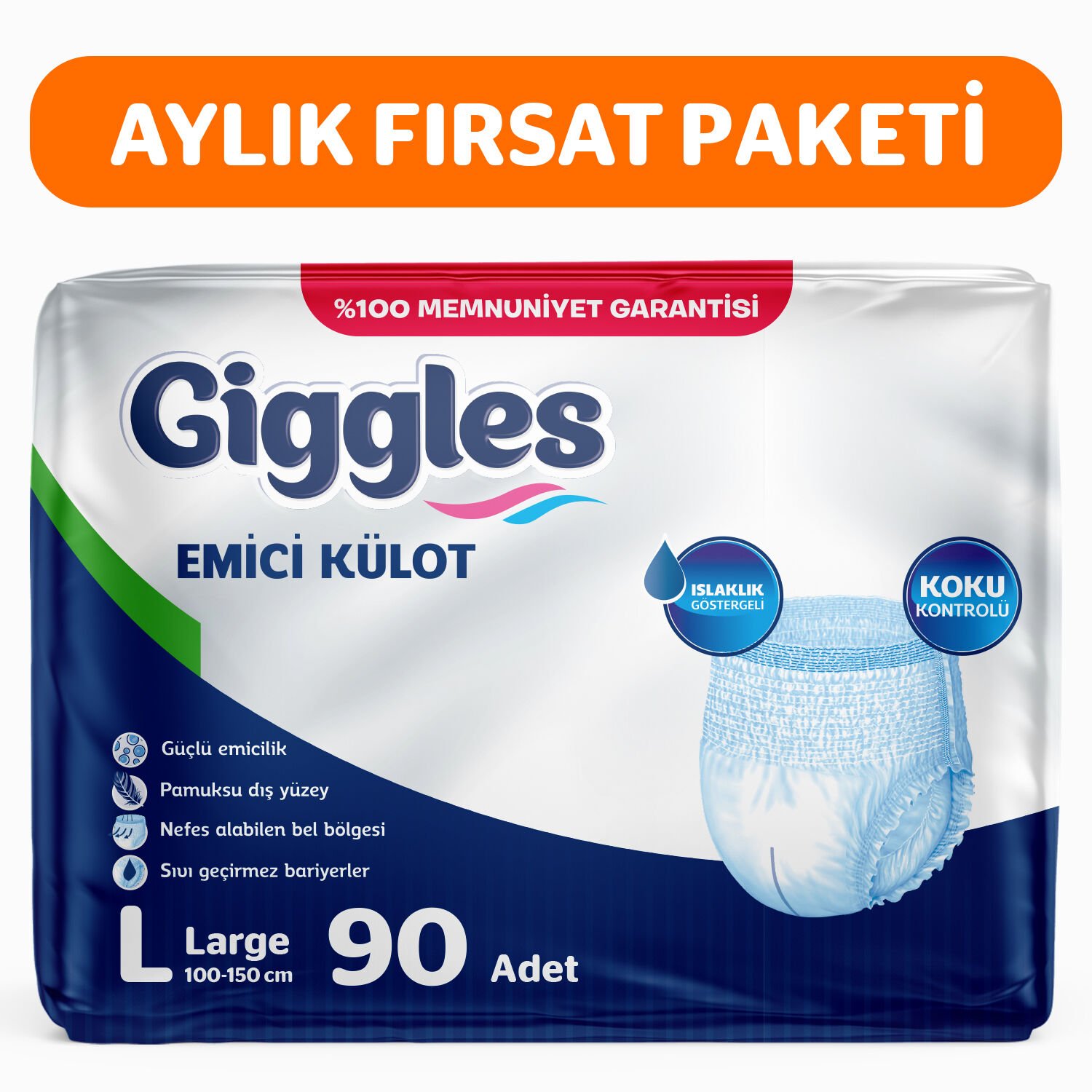 Giggles Emici Külot Large 90 Adet