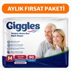 Giggles Yetişkin Hasta Bezi Medium 90 Adet