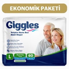 Giggles Yetişkin Hasta Bezi Large 60 Adet