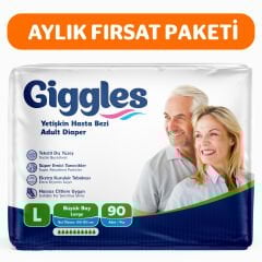 Giggles Yetişkin Hasta Bezi Large 90 Adet