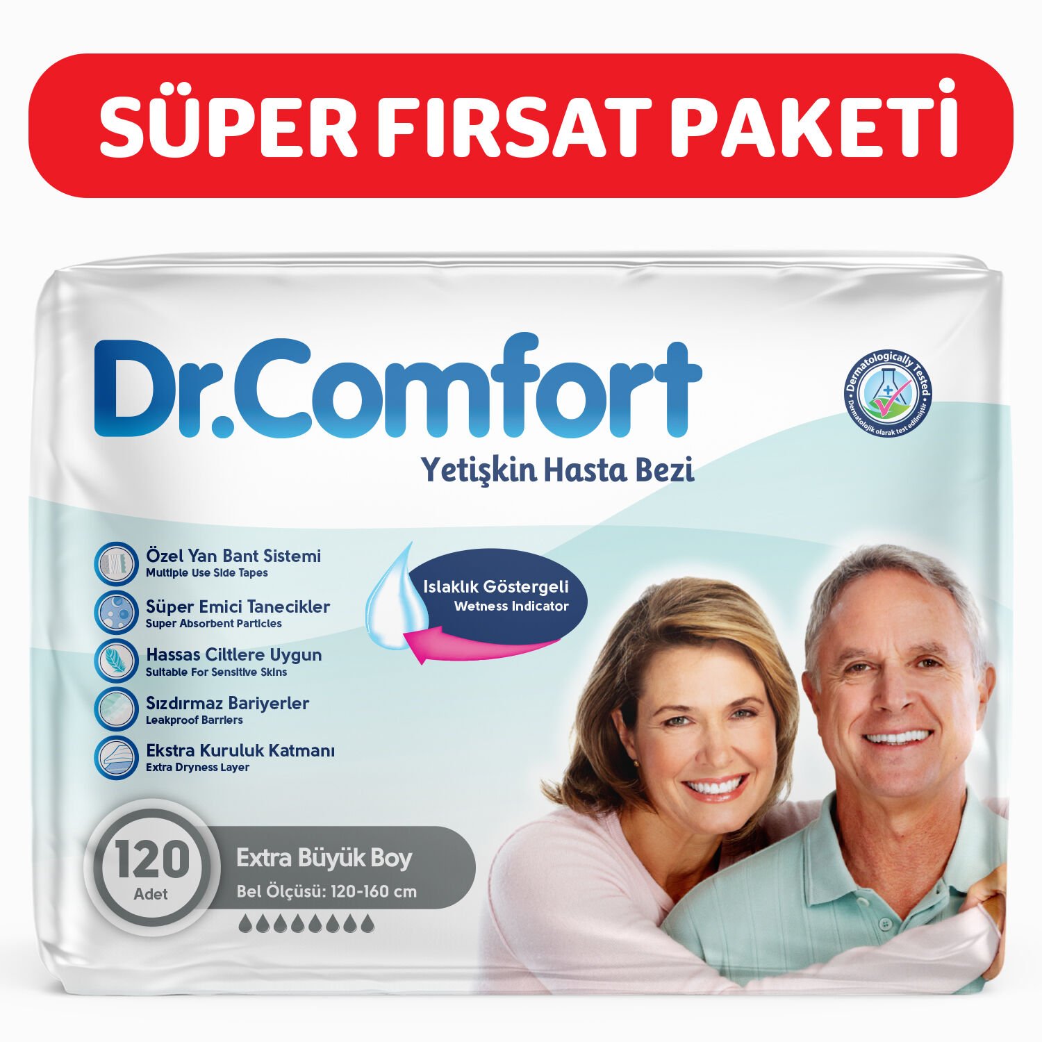 Dr Comfort Yetişkin Hasta Bezi XLarge 120 Adet