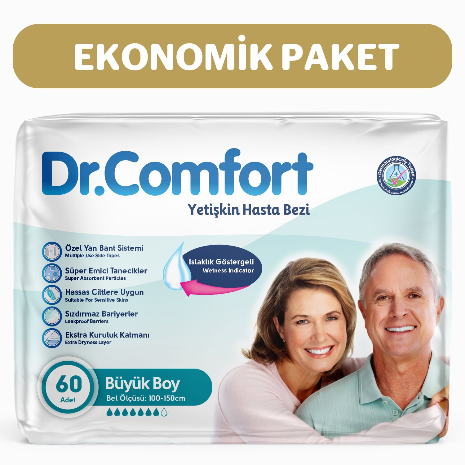 Dr Comfort Yetişkin Hasta Bezi Large 60 Adet
