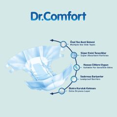 Dr Comfort Yetişkin Hasta Bezi Large 60 Adet