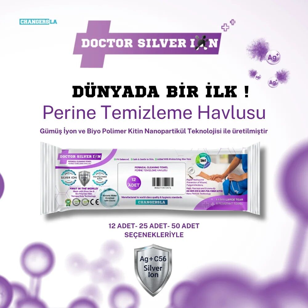Doctor Silver İon Perine Vücut Temizleme Havlusu 12 'li