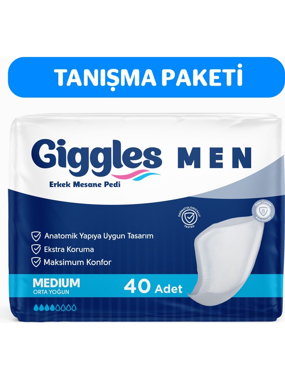 Giggles Erkek Mesane Pedi 40'li Medium