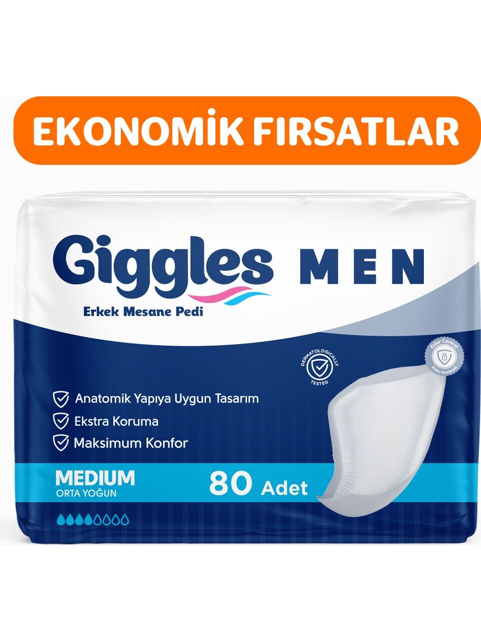 Giggles Erkek Mesane Pedi 80'li Medium
