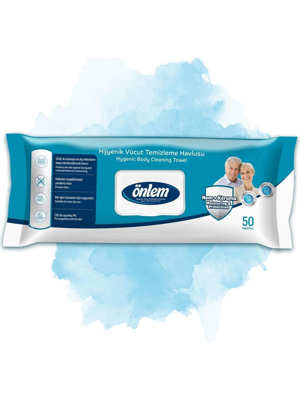 Önlem Hijyenik Vücut Temizleme Havlusu XXL