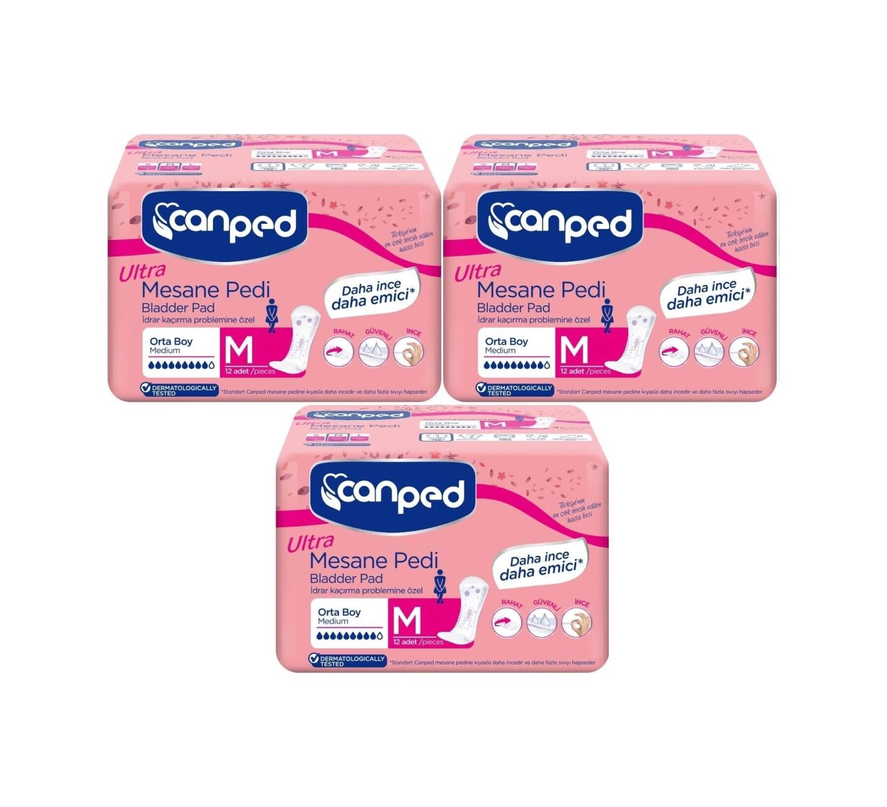 Canped Ultra Mesane Pedi Medium 36 Adet - 9 Damla