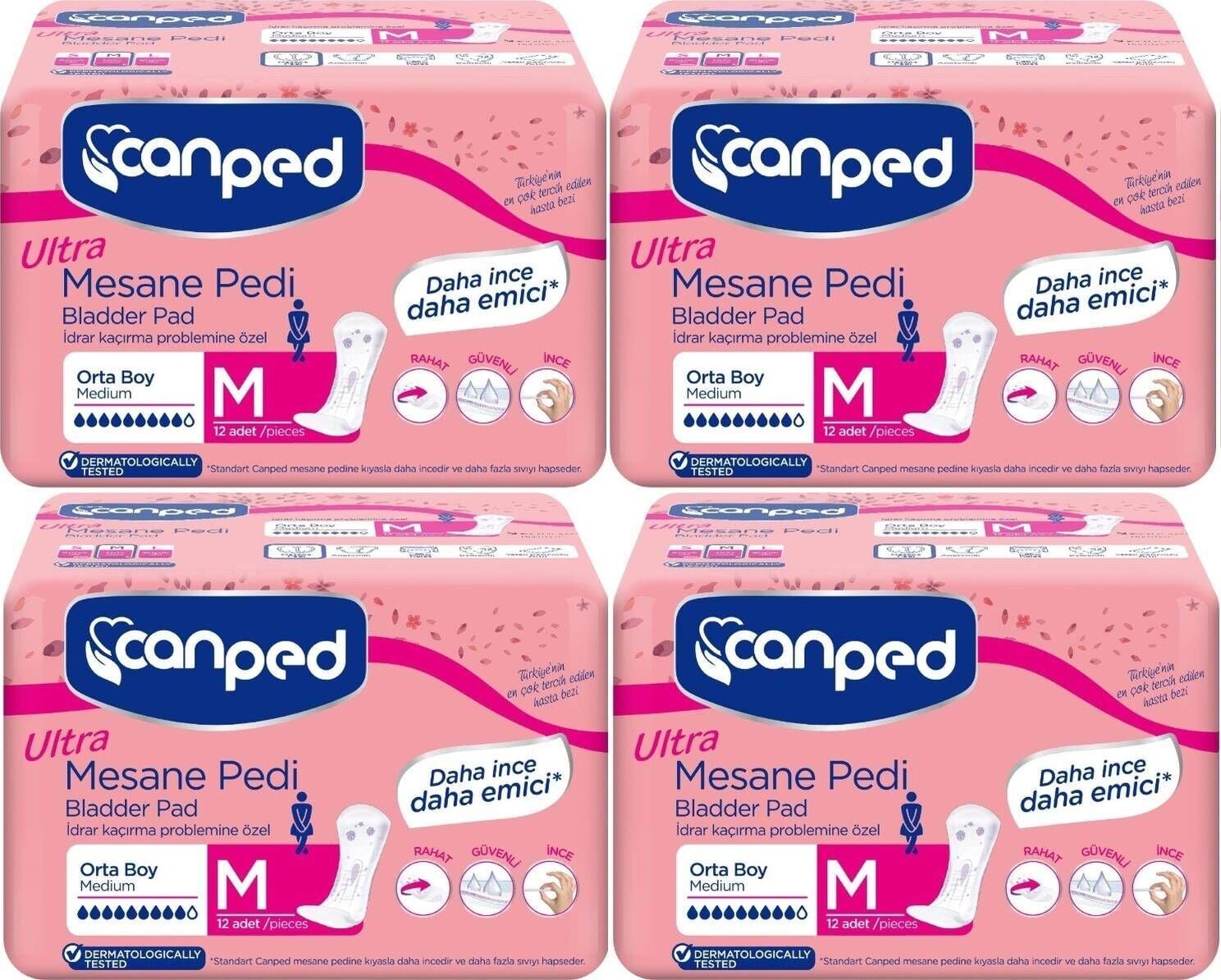 Canped Ultra Mesane Pedi Medium 48 Adet - 9 Damla