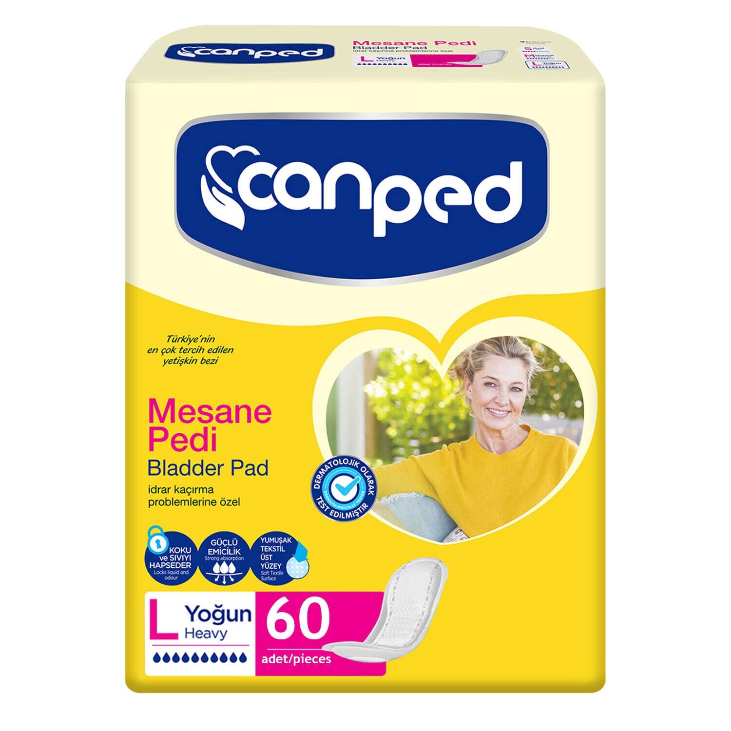 Canped Mesane Pedi Yoğun Large Beden 60 Adet
