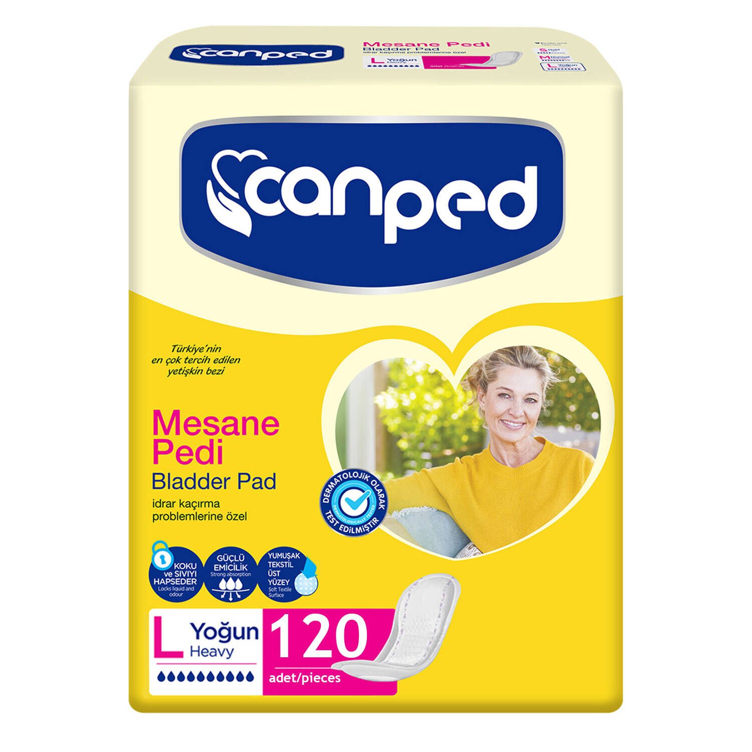 Canped Mesane Pedi Yoğun Large Beden 120 Adet