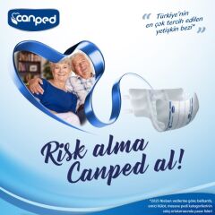 Canped Belbantlı Tekstil Yüzey Hasta Bezi Large 30 Adet
