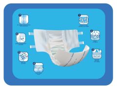 Canped Belbantlı Tekstil Yüzey Hasta Bezi Medium 120 Adet