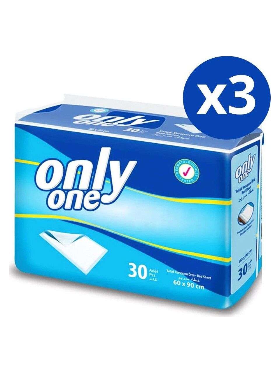 Onlyone Yatak Koruyucu Örtü 60x90 cm 90 Adet