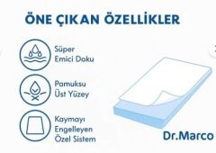 Dr Marco Yatak Koruyucu Örtü 90x180 cm 120 Adet
