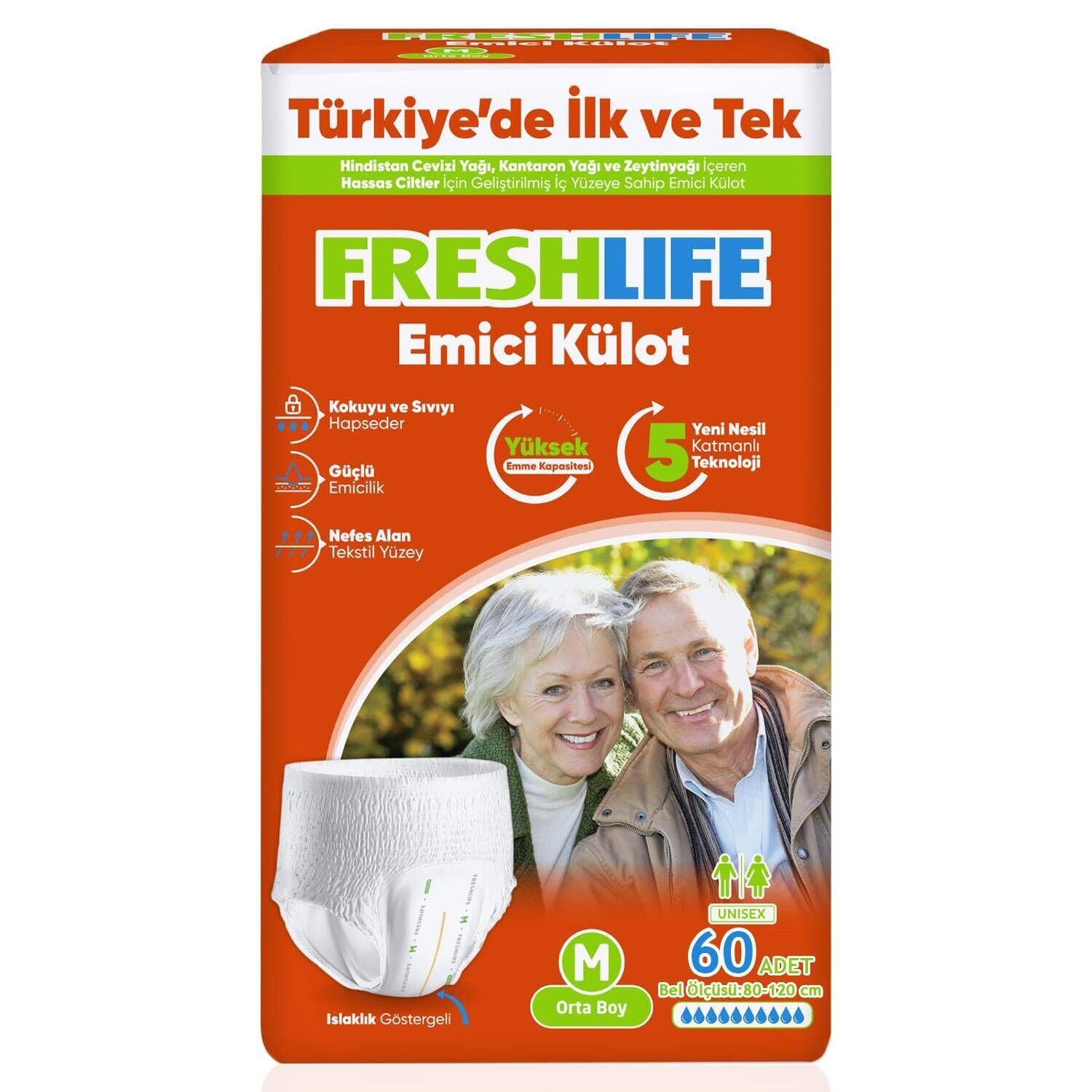 Freshlife Emici Külot Medium Beden 60 Adet