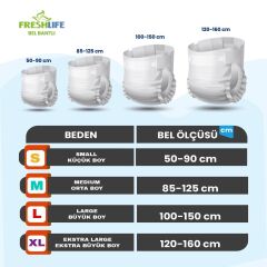 Freshlife Belbantlı Hasta Bezi Small 120 Adet