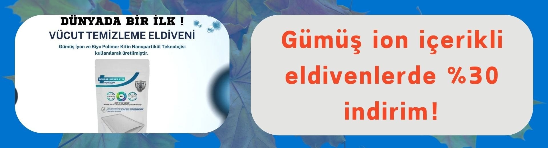 Gümüş İon İçerikli Eldivenler