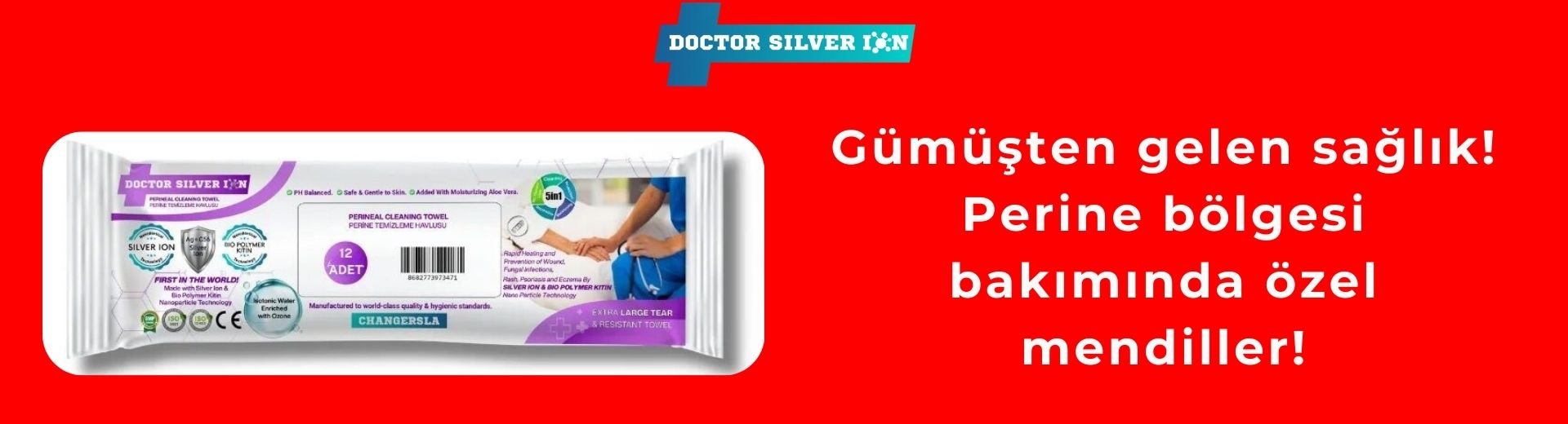 Doctor Silver İon Perine Temizleme Havlusu